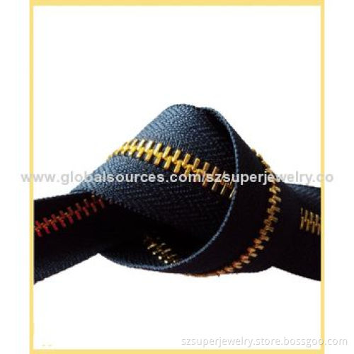 Bags close end common teeth metal zipper